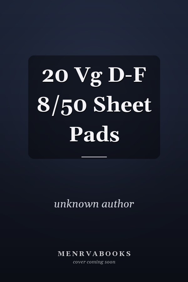20 Vg D-F 8/50 Sheet Pads