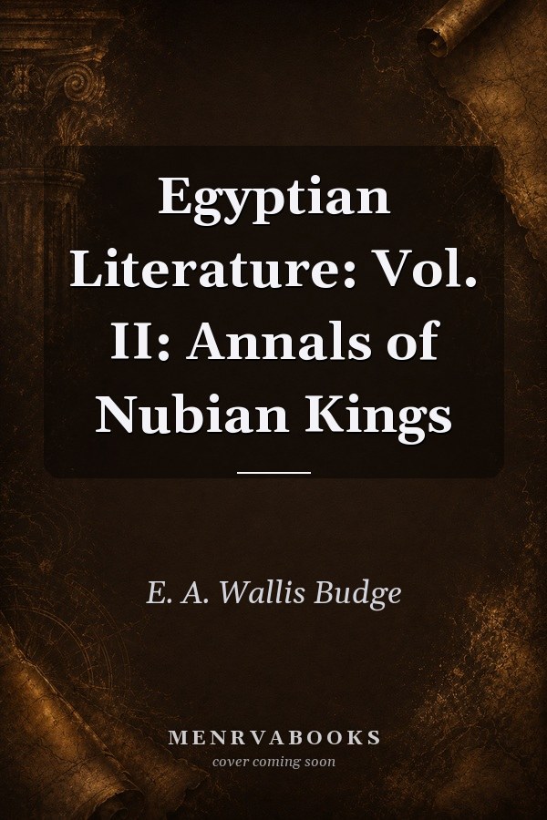 Egyptian Literature: Vol. II: Annals of Nubian Kings