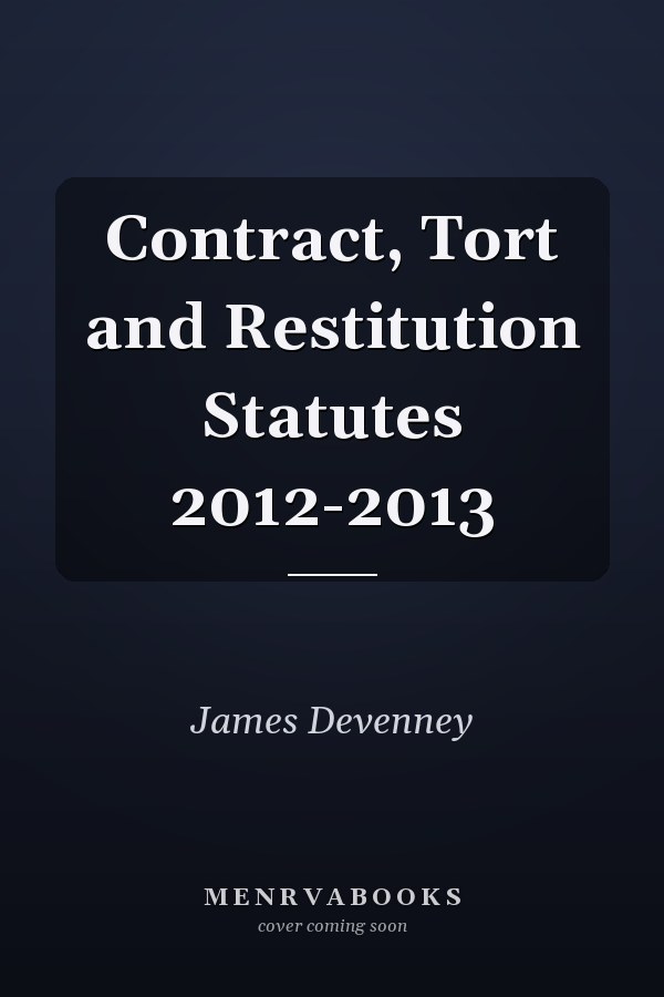 Contract, Tort and Restitution Statutes