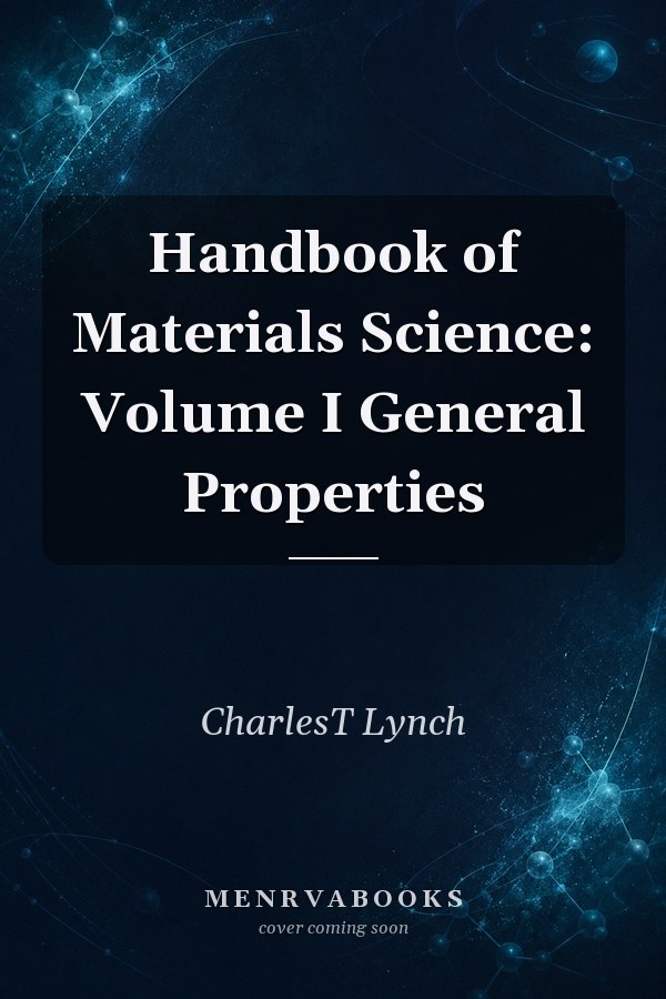 Handbook of Materials Science: Volume I General Properties