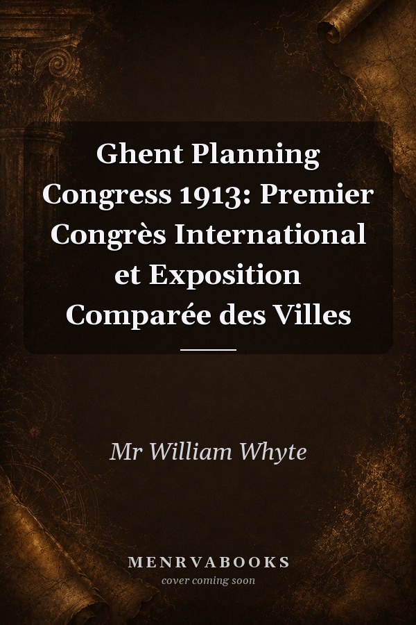 Ghent Planning Congress 1913: Premier Congrès International et Exposition Comparée des Villes