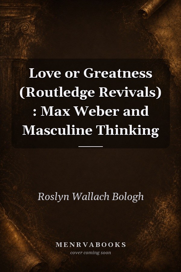 Love or Greatness: Max Weber and Masculine Thinking