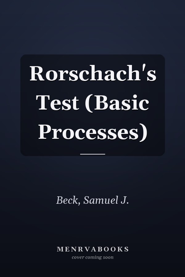 Rorschach's Test (Basic Processes)