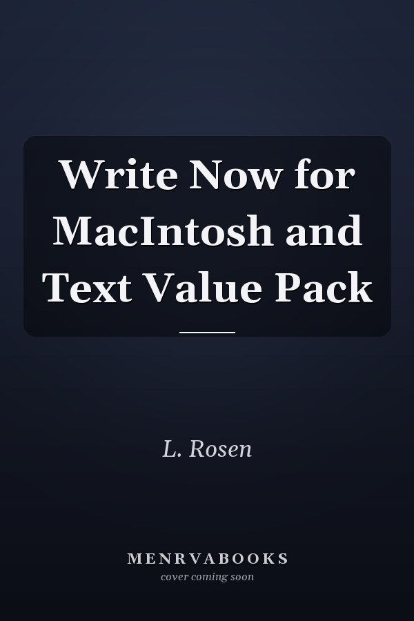 Write Now for MacIntosh and Text Value Pack