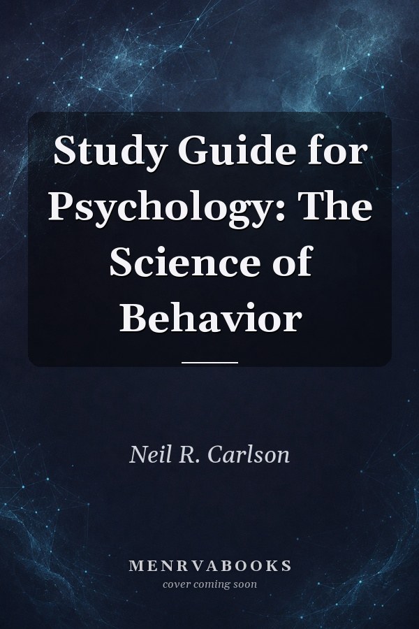 Study Guide for Psychology: The Science of Behavior