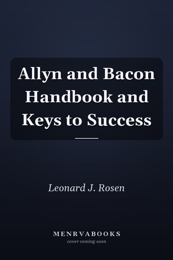 Allyn and Bacon Handbook and Keys to Success
