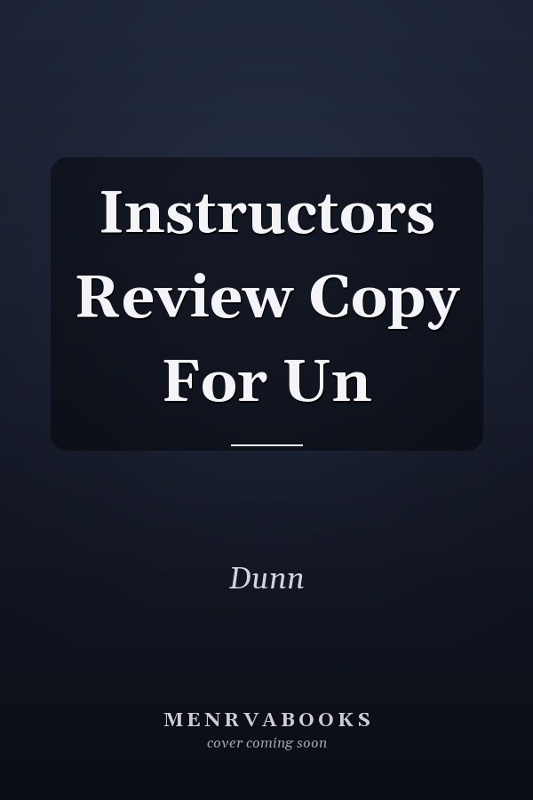Instructors Review Copy For Un