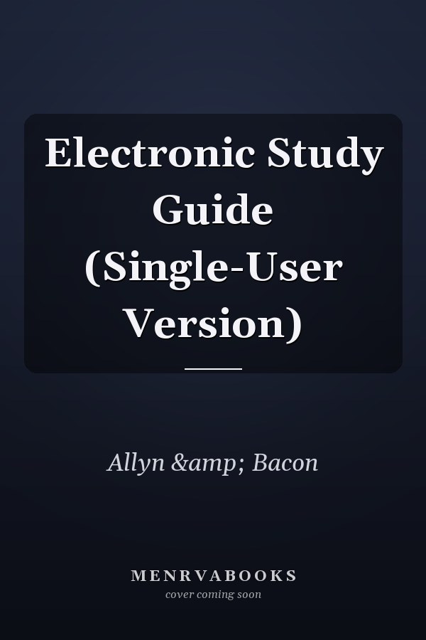 Electronic Study Guide (Single-User Version)