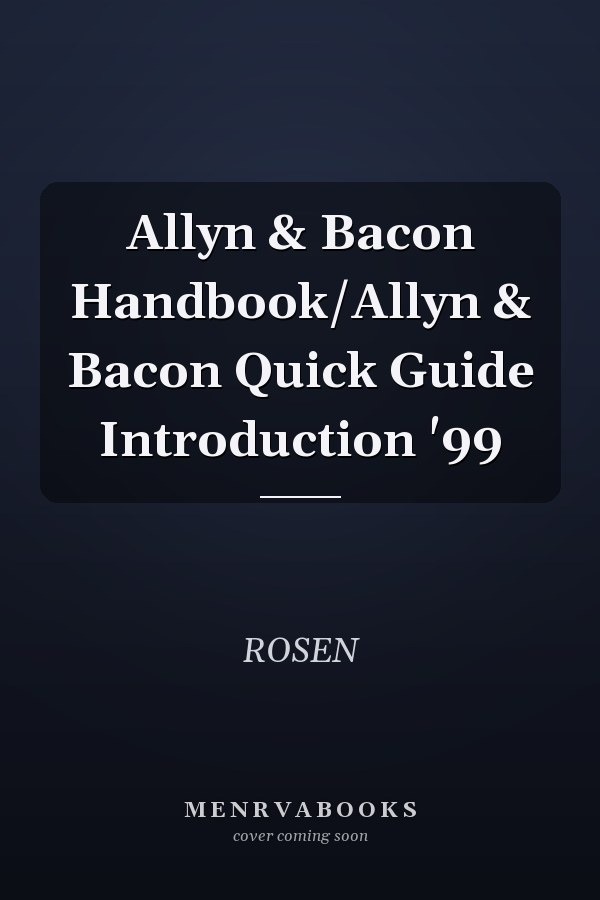 The Allyn & Bacon Handbook