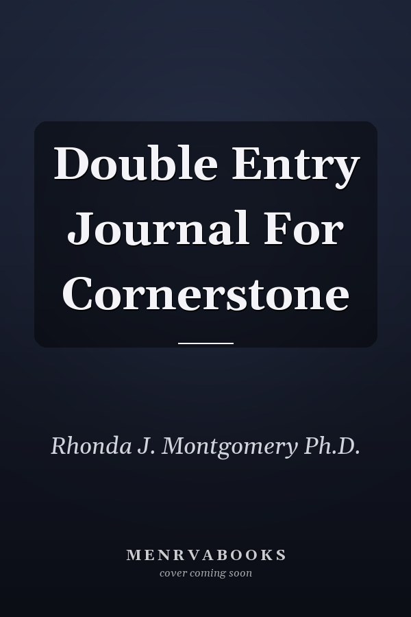 Double Entry Journal For Cornerstone