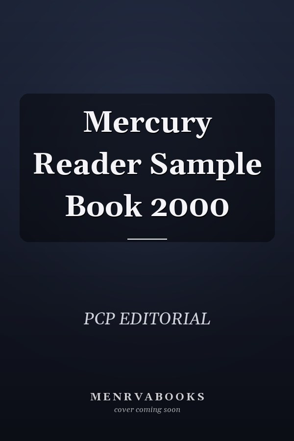 Mercury Reader Sample Book 2000