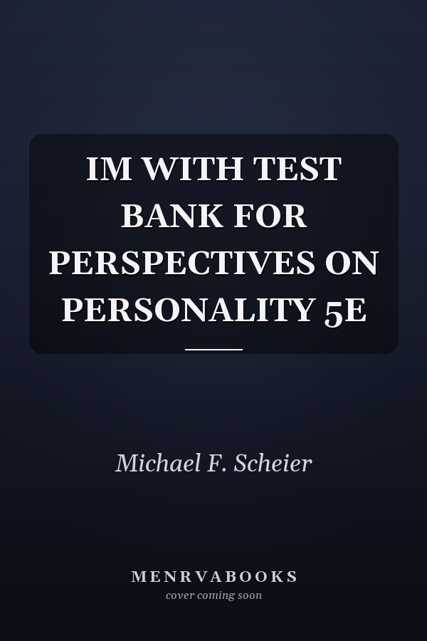 Perspectives on Personality