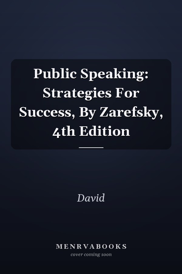 Public Speaking: Strategies for Success