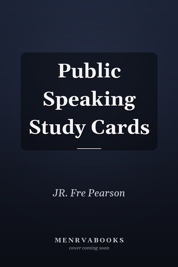 Public Speaking Study Cards