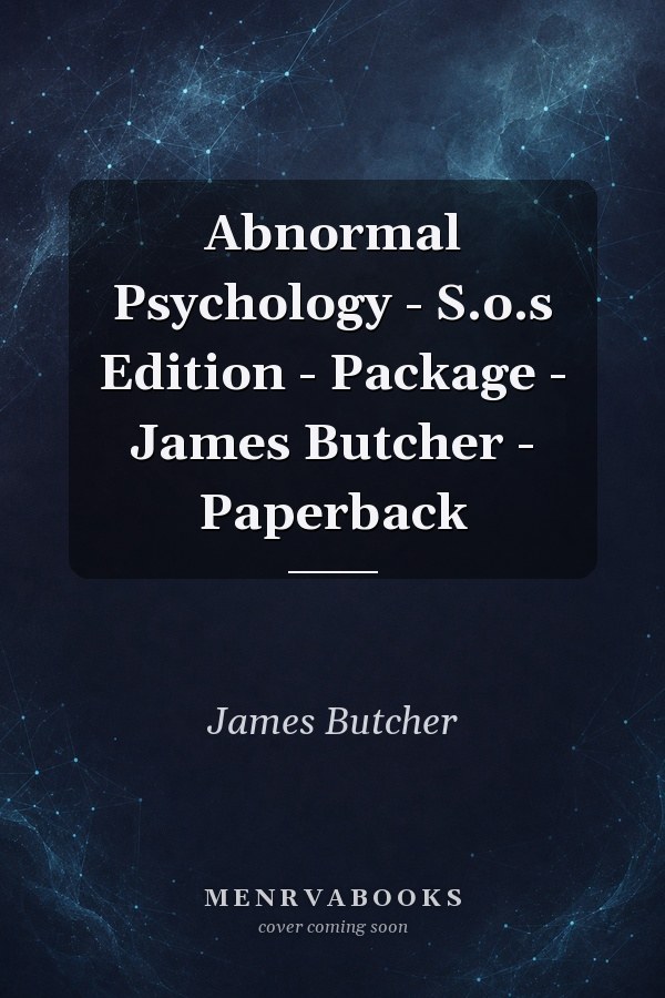 Abnormal Psychology - S.o.s Edition - Package - James Butcher - Paperback
