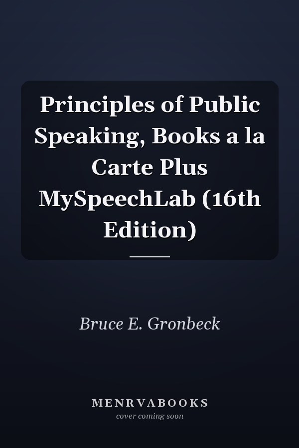 Principles of Public Speaking