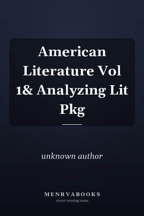 American Literature: Analyzing Literature Package