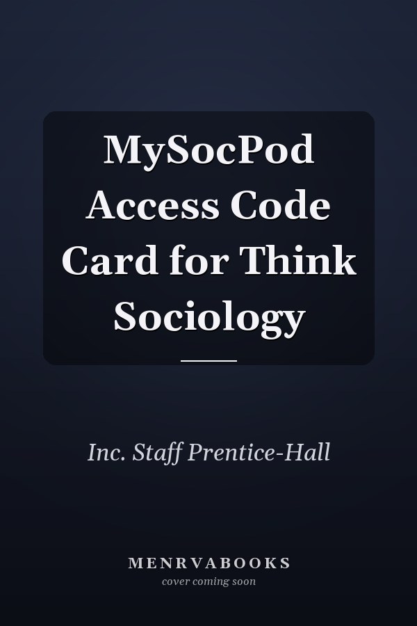 MySocPod Access Code Card for Think Sociology