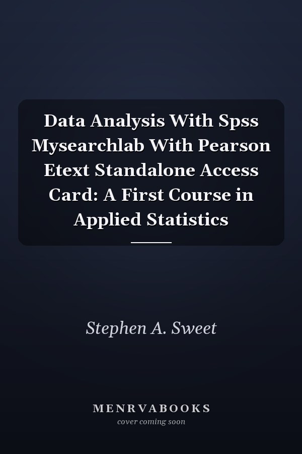 Data Analysis with SPSS: A First Course in Applied Statistics