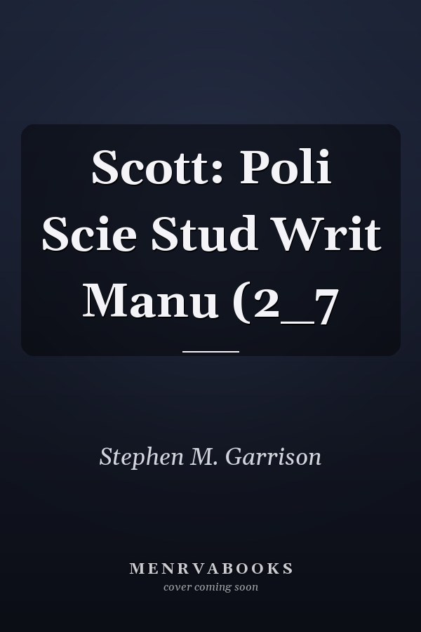 The Political Science Student Writer's Manual