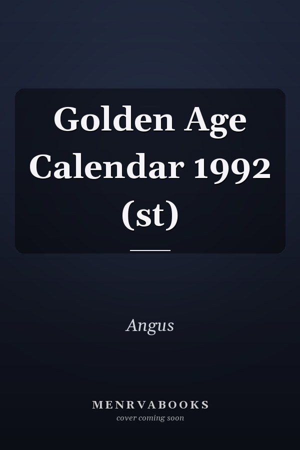 Golden Age Calendar 1992 (st)