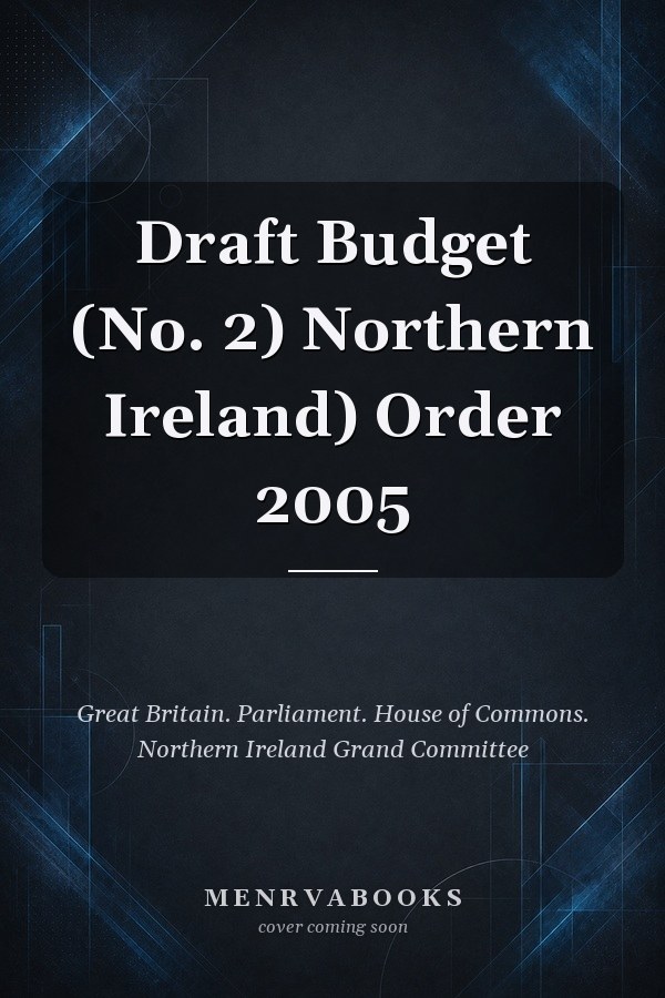 Draft Budget (No. 2) Northern Ireland) Order 2005