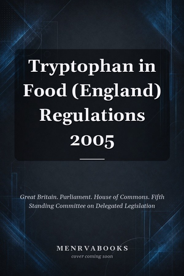Tryptophan in Food (England) Regulations 2005