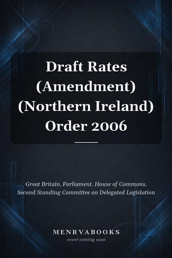 Draft Rates (Amendment) (Northern Ireland) Order 2006