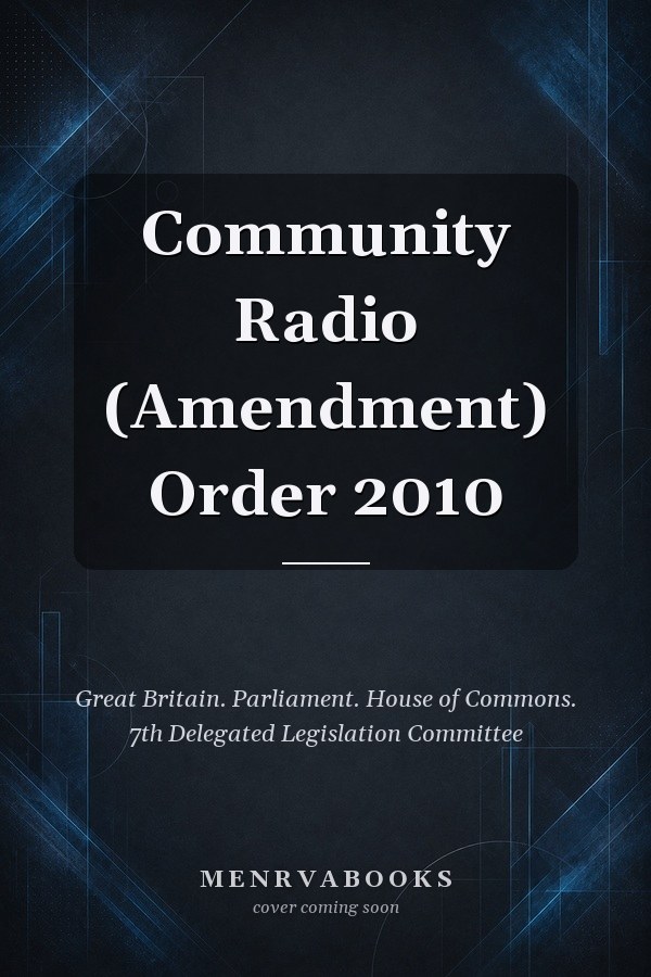 Community Radio (Amendment) Order 2010
