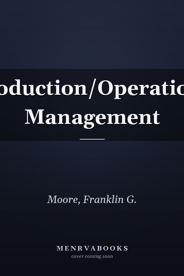 Production/Operations Management