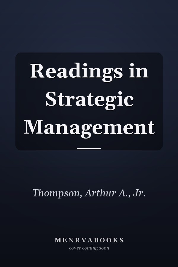Readings in Strategic Management