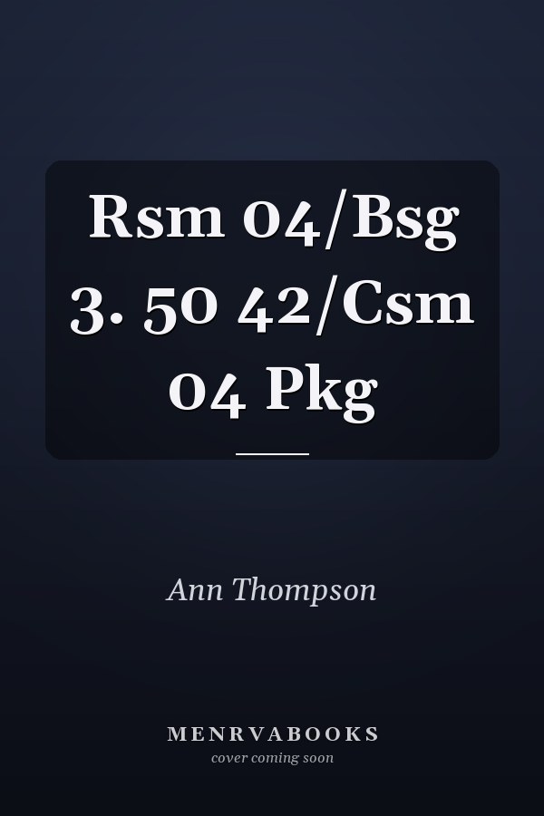 Rsm 04/Bsg 3. 50 42/Csm 04 Pkg