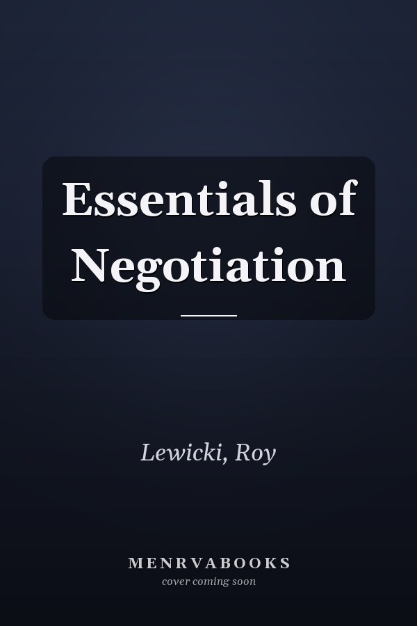 Essentials of Negotiation