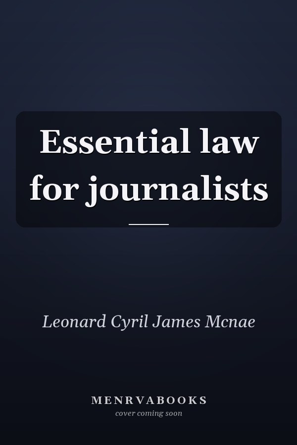 Essential law for journalists