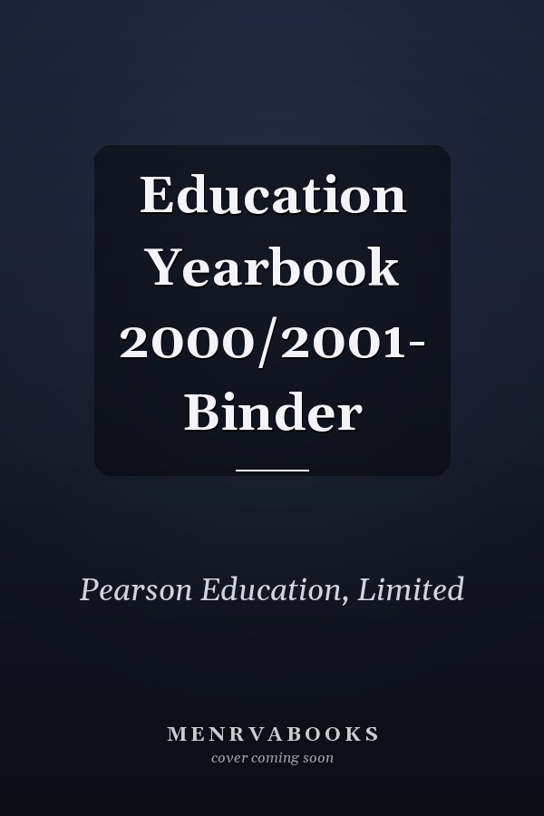Education Yearbook 2000/2001- Binder