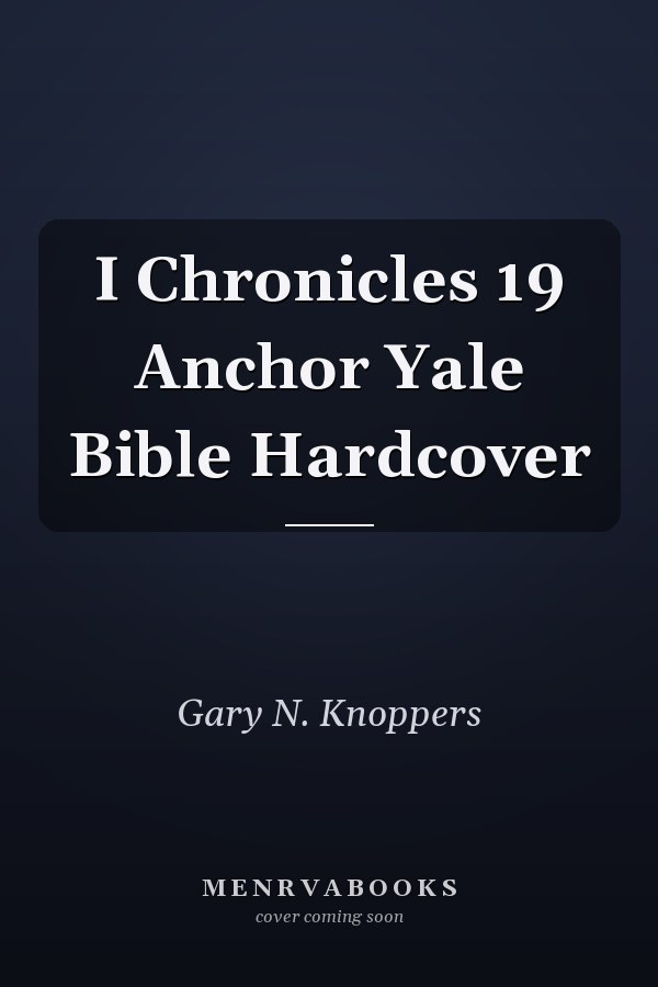 I Chronicles 19
            
                Anchor Yale Bible Hardcover