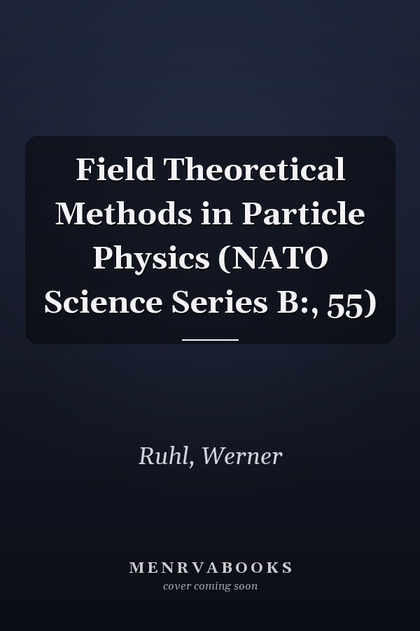 Field Theoretical Methods in Particle Physics (NATO Science Series B:, 55)