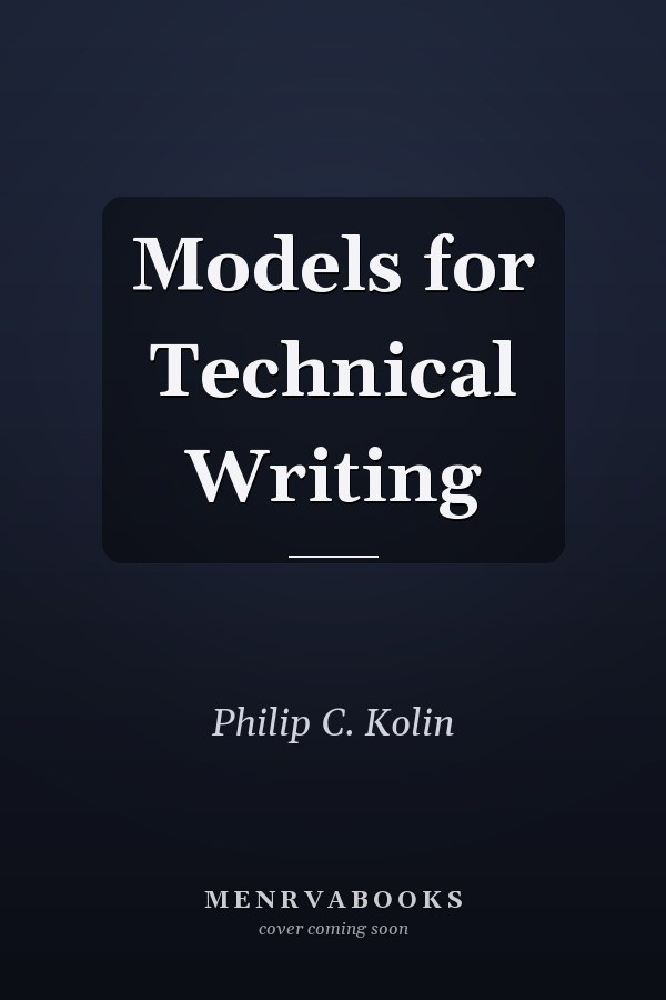 Models for Technical Writing