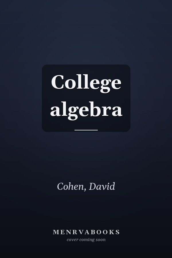 College algebra