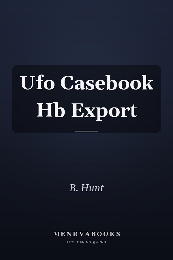 Ufo Casebook Hb Export
