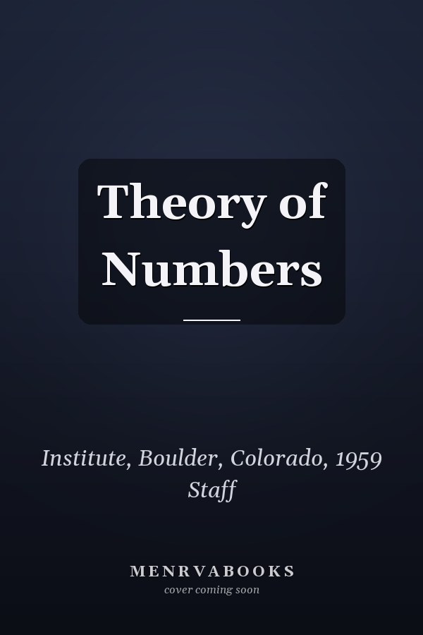 Theory of Numbers