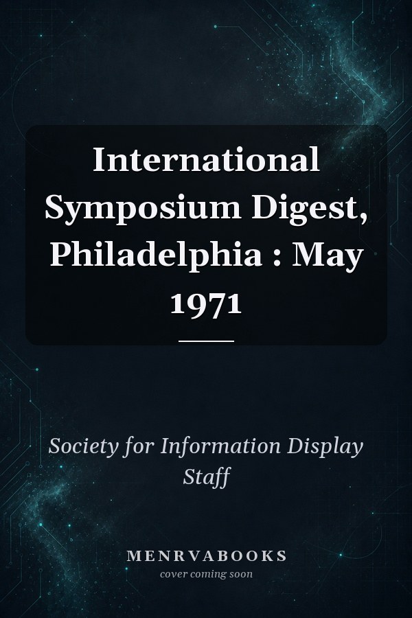 International Symposium Digest, Philadelphia : May 1971