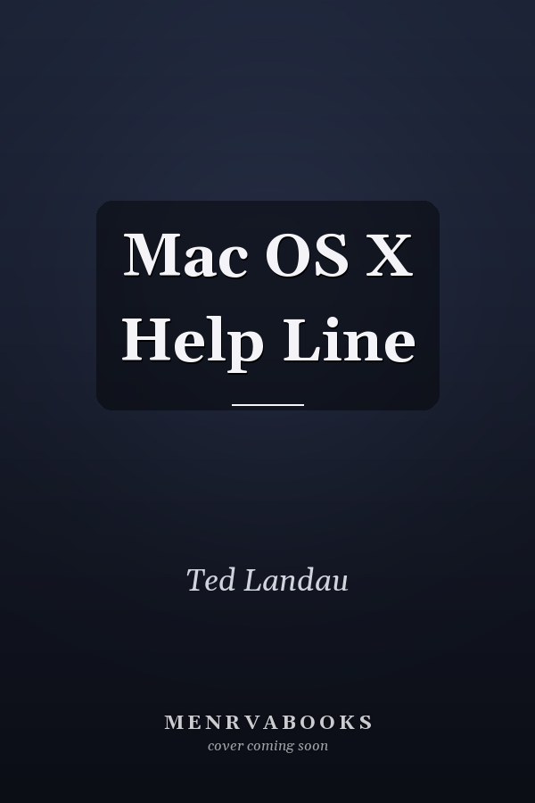 Mac OS X Help Line