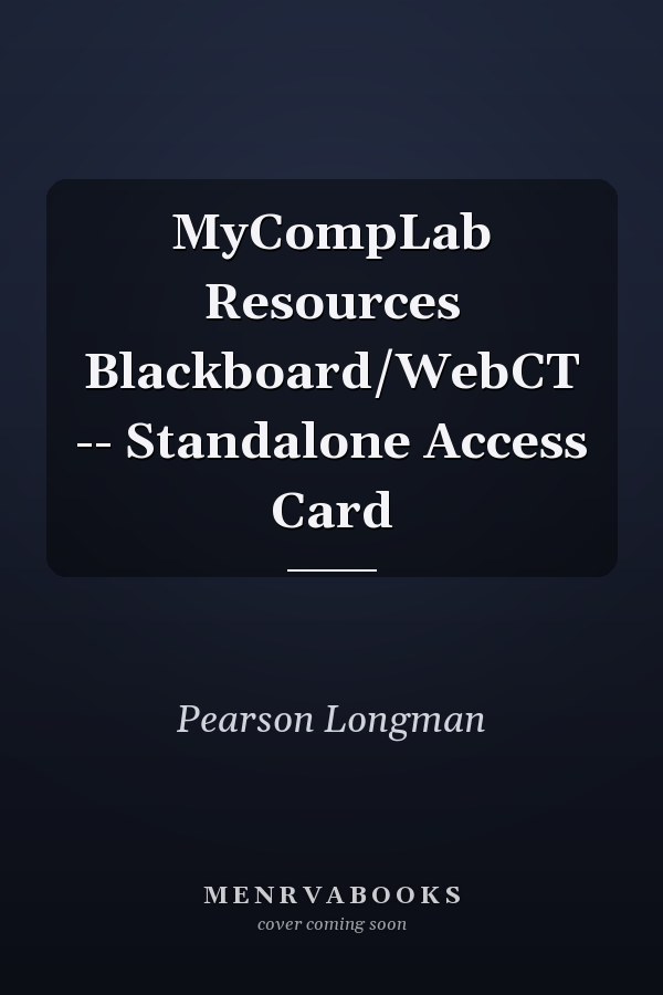 MyCompLab Resources Blackboard/WebCT -- Standalone Access Card