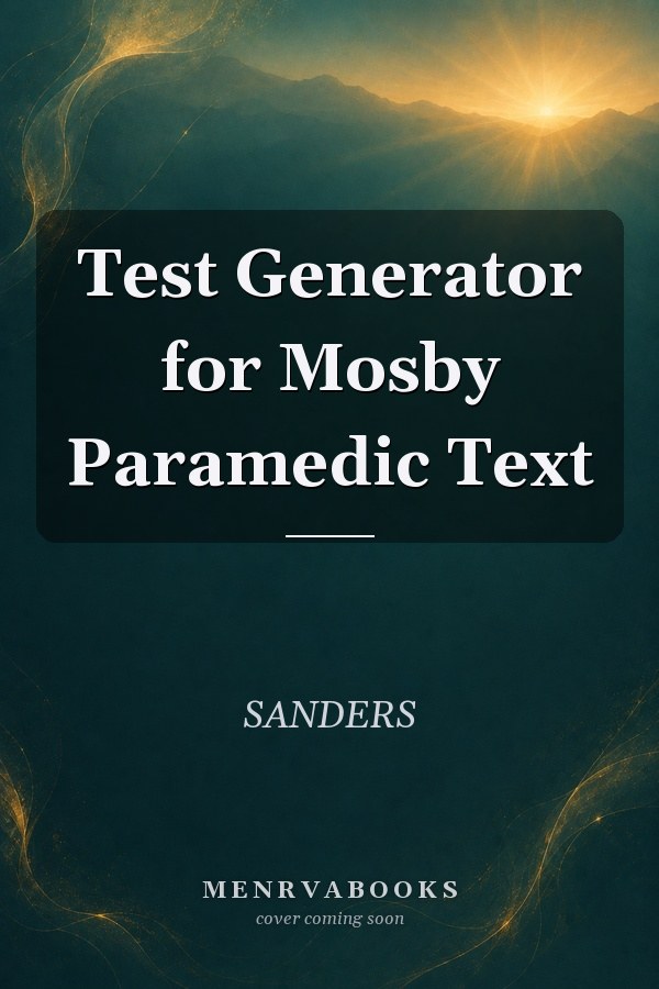 Test Generator for Mosby Paramedic Text