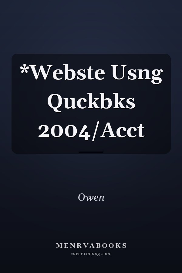 Website Using QuickBooks 2004/Acct