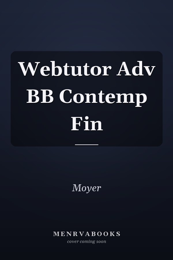 Webtutor Adv BB Contemp Fin
