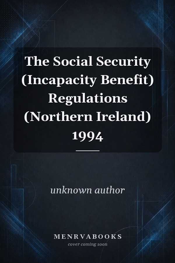 The Social Security (Incapacity Benefit) Regulations (Northern Ireland) 1994