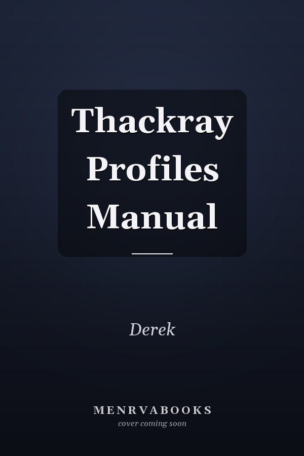 Thackray Profiles Manual