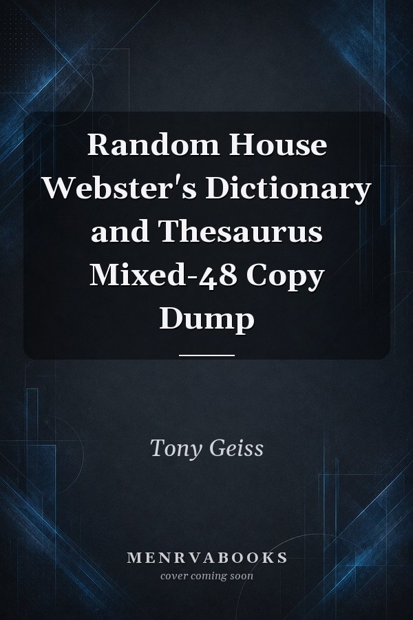 Random House Webster's Dictionary and Thesaurus Mixed-48 Copy Dump